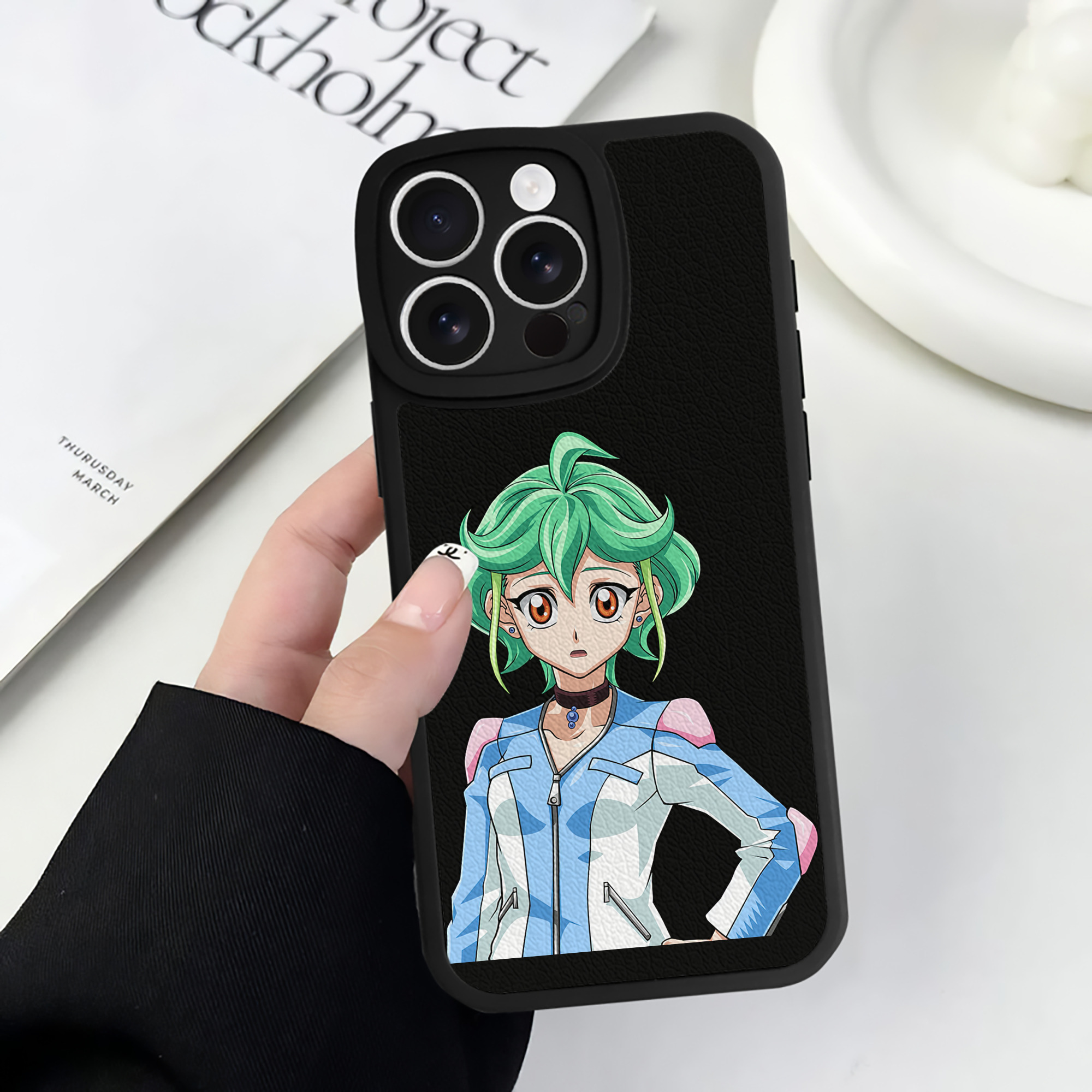 遊☆戯☆王 Yu-Gi-Oh! 【iPhone 16シリーズ対応】シリコンスマホケース（レザー調） 材質：シリコン